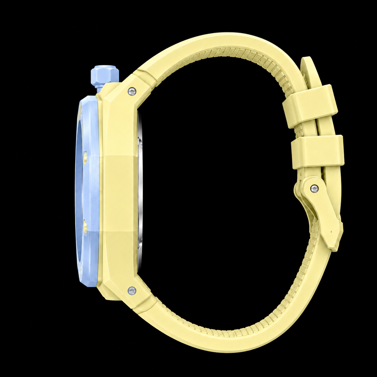 AP x Swatch Blaue Acht - Rubber Strap
