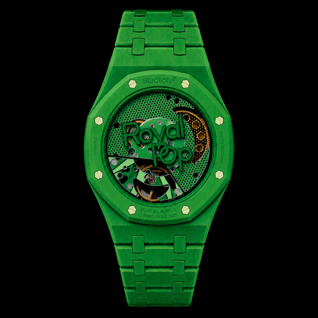 AP x Swatch Green Eight - Ceramic Strap