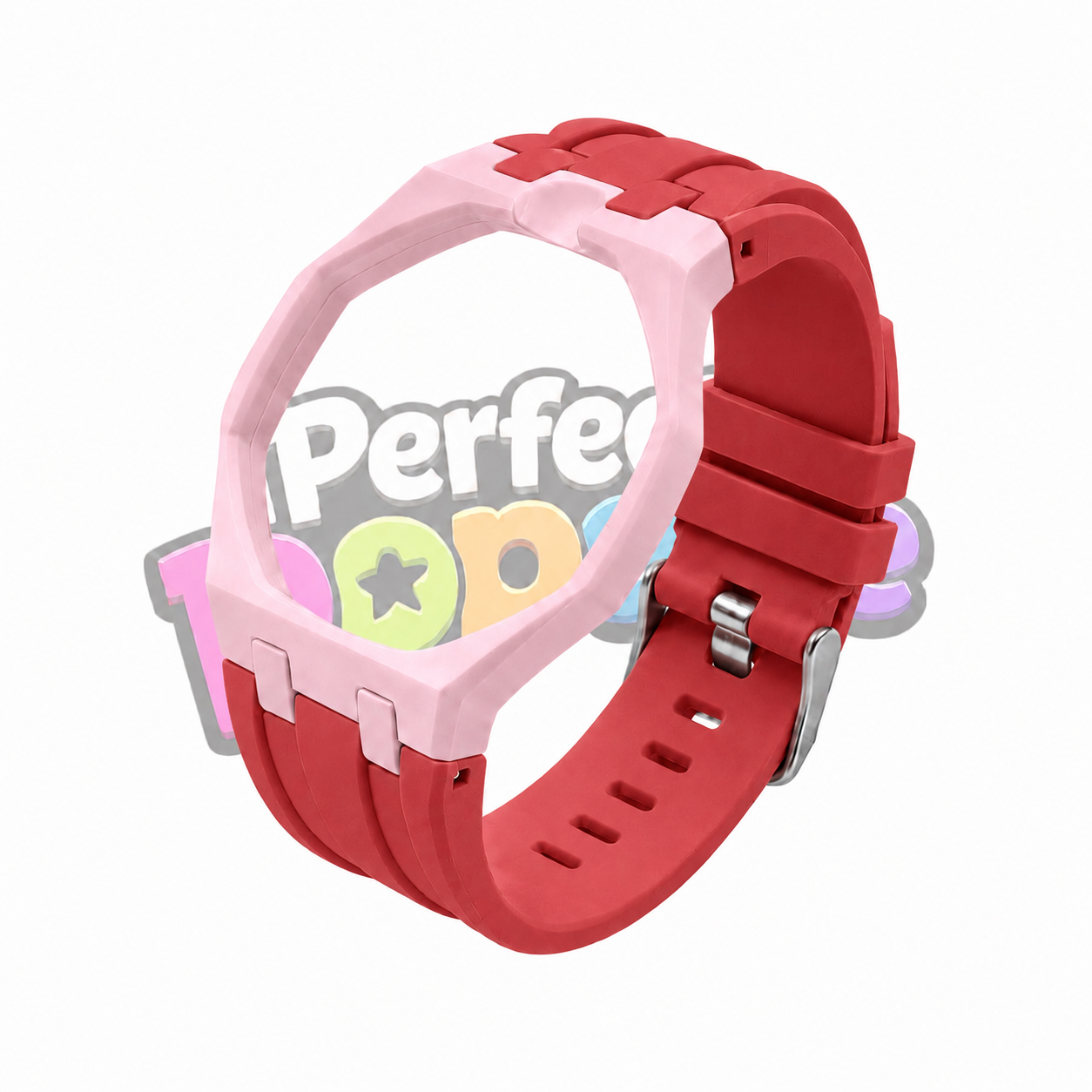 Red & Candy Pink - 12 O'clock Crown
