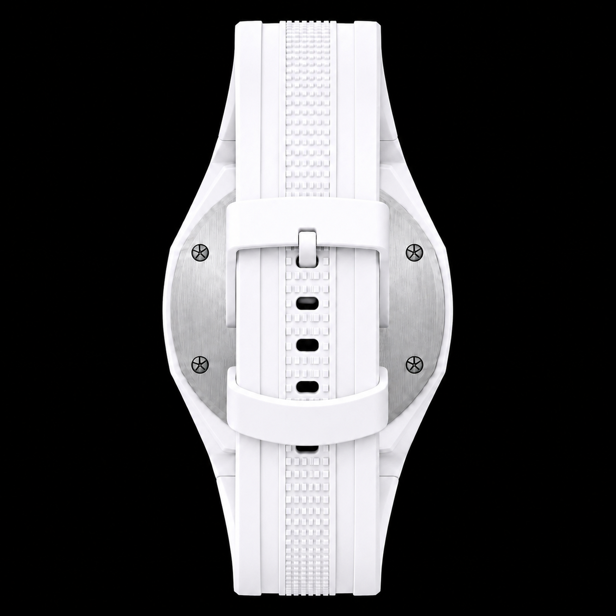 AP x Swatch Huit Blanc - Rubber Strap