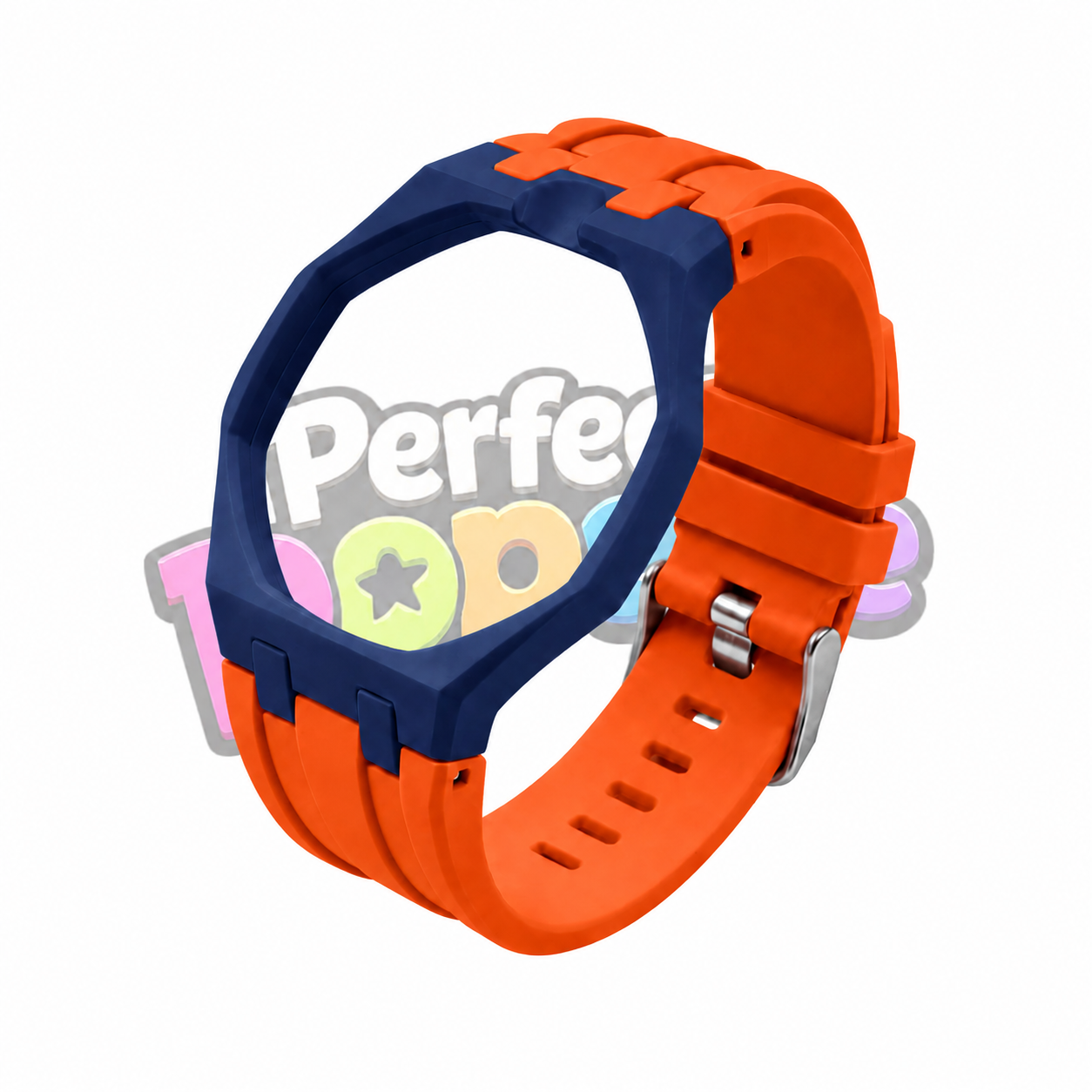 Orange & Navy - 12 O'clock Crown