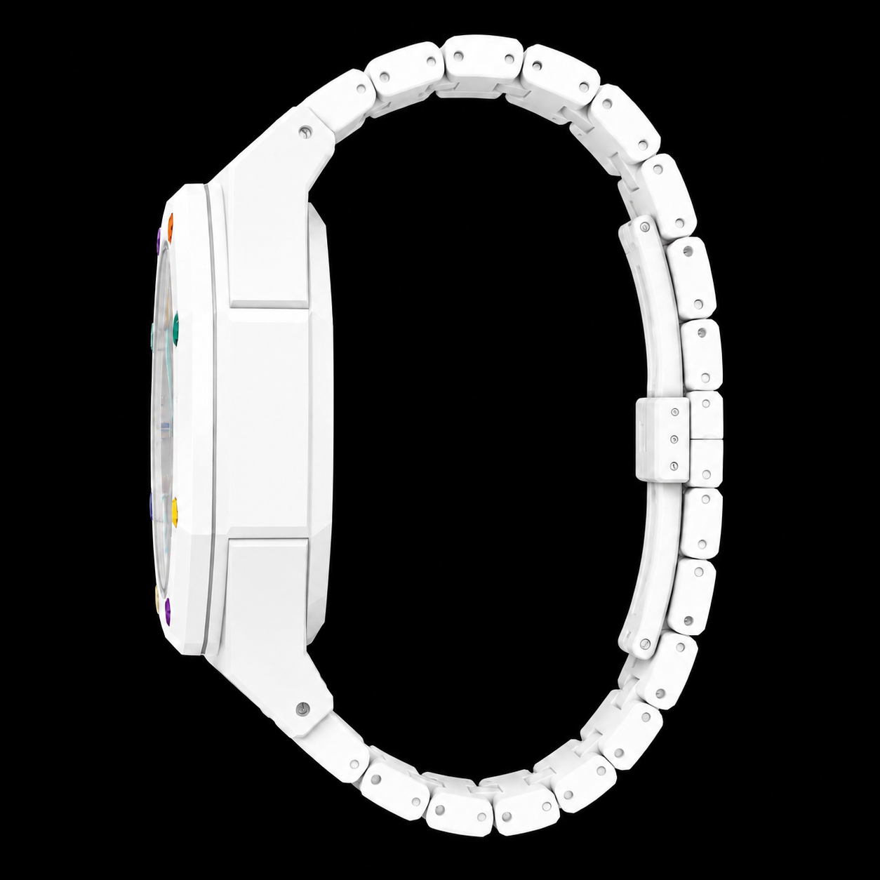 AP x Swatch Huit Blanc - Ceramic Strap