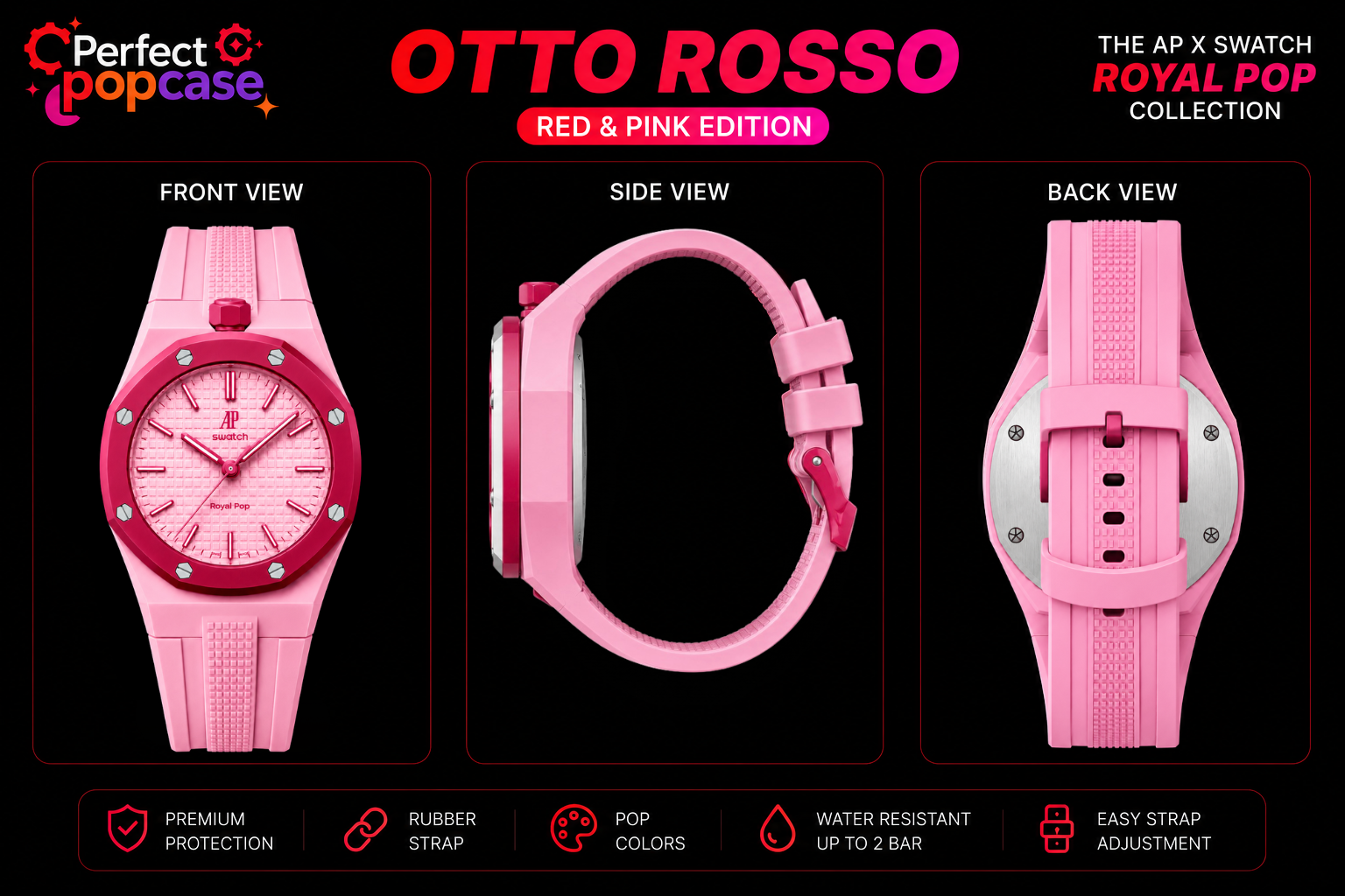 AP x Swatch Otto Rosso - Rubber Strap